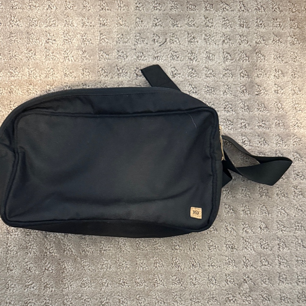 Classic Black Belt Bag for Men